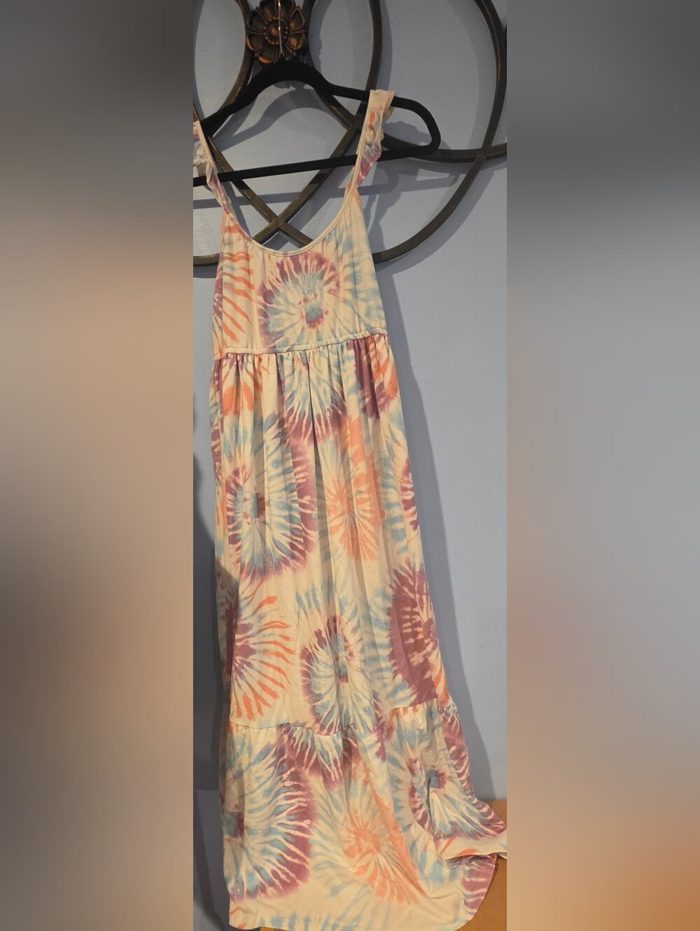 32 Degrees Cool Tie-Dye Sleeveless Girls' Maxi Dress Size L 14/16